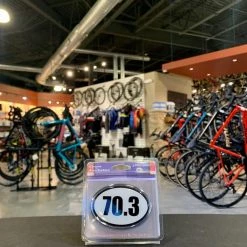 Elektroplate 70.3 White Oval Car Emblem | Other